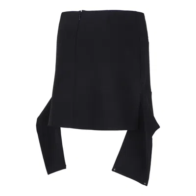 Courrèges Courreges 'reversed Belt Mini' Skirt In Black