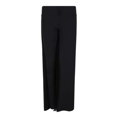 Courrèges Courregès Black Viscose Trousers In Black
