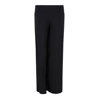Courrèges Courregès Black Viscose Trousers In Black