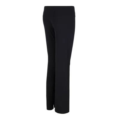 Courrèges Courregès Black Viscose Trousers In Black
