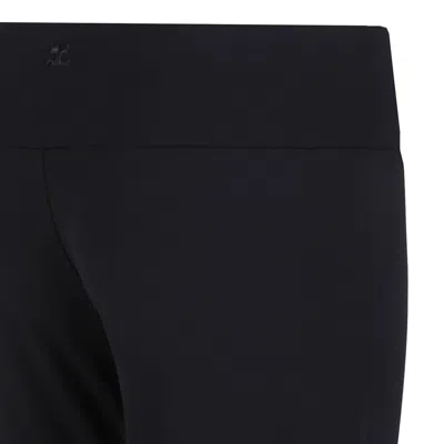Courrèges Courregès Black Viscose Trousers In Black