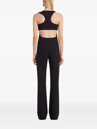 Courrèges Courregès Black Wool-blend Top In Black