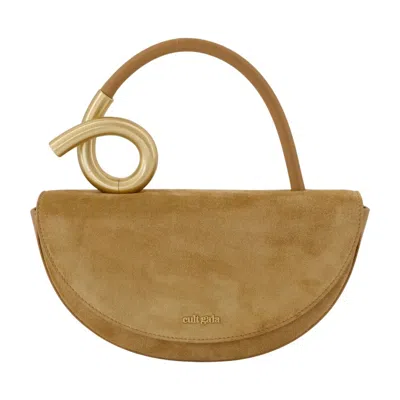 Cult Gaia Azariah Top Handle Bag In Brown