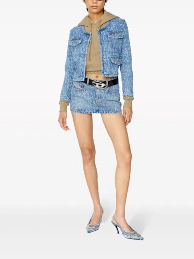 Diesel Oval D Logo B-1dr W Belt In Black