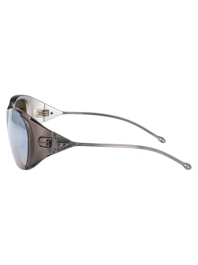 Diesel Grigio Metallizzato Acetate Sunglasses In Gray