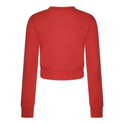 Diesel Red Cotton Blend Sweater In Red