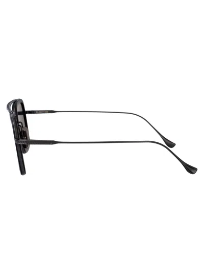 Dita Eyewear Black Iron - Matte Black W/ Black To Clear Gradient Polarized Metal Sunglasses In Black