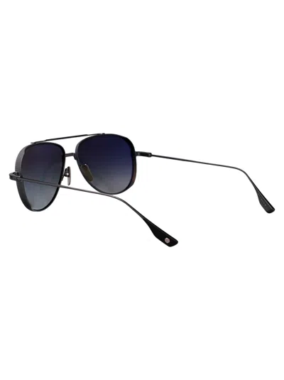 Dita Eyewear Black Iron - Matte Black W Black To Clear Gradient Polarized Titanium Sunglasses In Black