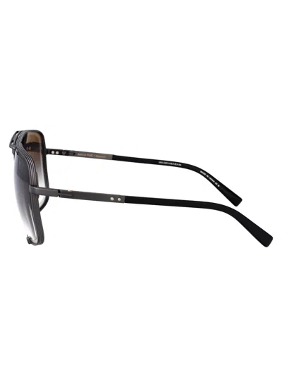 Dita Eyewear Black Iron W/ Dark Grey To Clear Gradient Metal Sunglasses In Gray