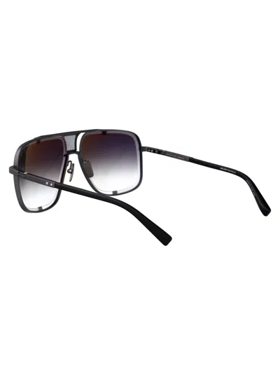Dita Eyewear Black Iron W/ Dark Grey To Clear Gradient Metal Sunglasses In Gray