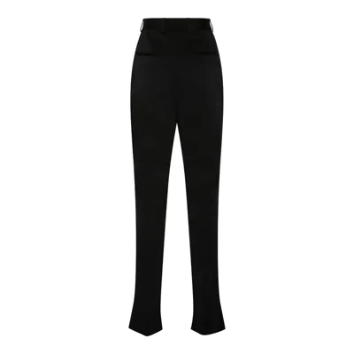 Dolce & Gabbana Black Acetate Blend Trousers In Black