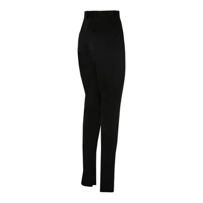 Dolce & Gabbana Black Acetate Blend Trousers In Black