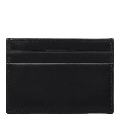 Dolce & Gabbana Black Calf Leather Wallets In Black