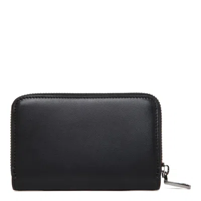Dolce & Gabbana Men Leather Continental Wallet In Black
