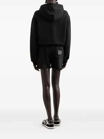 Dolce & Gabbana Jersey T-shirt With Dg Logo Embroidery In Black