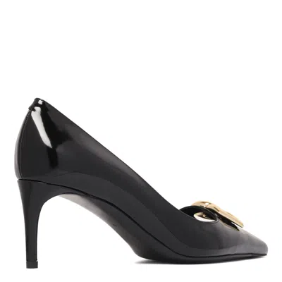 Dolce & Gabbana Pointed Toe Leather Pumps With Stiletto Heel In Black