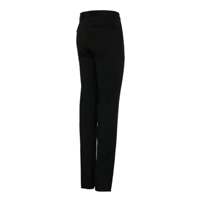 Dolce & Gabbana Black Lanavergine Clothing Trousers In Black