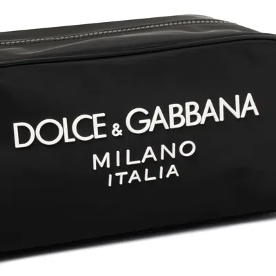 Dolce & Gabbana Nylon Toiletry Bag With Rubberized Logo