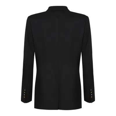 Dolce & Gabbana Black Virgin Wool Jackets In Black
