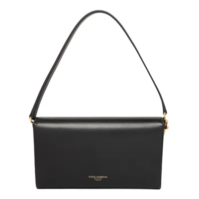 Dolce & Gabbana Black Vitello Bags In Black