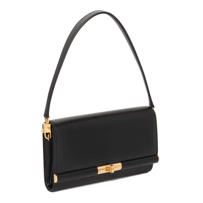 Dolce & Gabbana Black Vitello Bags In Black