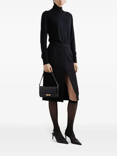 Dolce & Gabbana Black Vitello Bags In Black