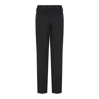 Dolce & Gabbana Black Wool Blend Trousers In Black