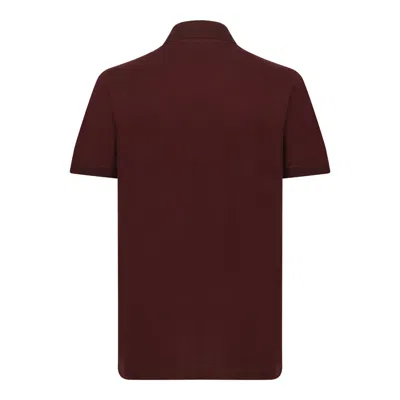 Dolce & Gabbana Dark Aubergine Cotton T-shirts And Polos In Burgundy