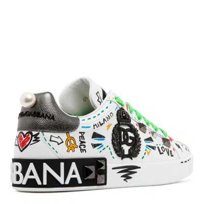 Dolce & Gabbana Pattern Printed Leisure Sports Shoes In Multi