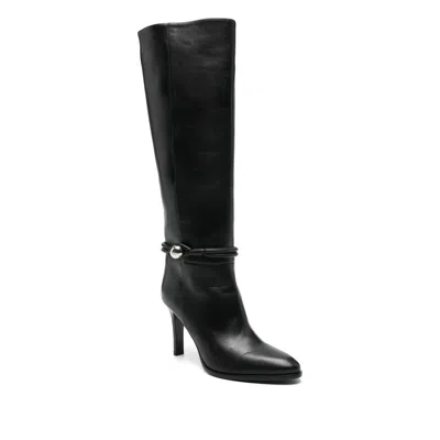 Isabel Marant Ieva Button High Boots In Black