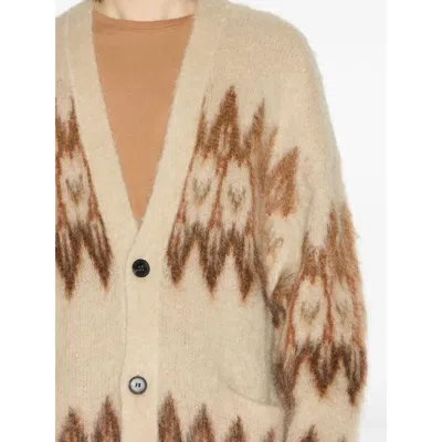 Isabel Marant Marant Nielson Mohair Blend Cardigan With Fair Isle Motif In Brown