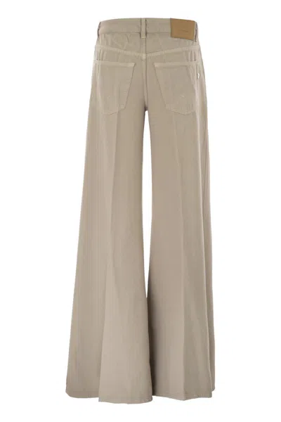 Dondup Marlen - Wide Leg Jeans In Gold