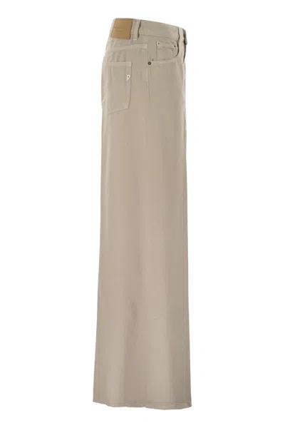 Dondup Marlen - Wide Leg Jeans In Gold