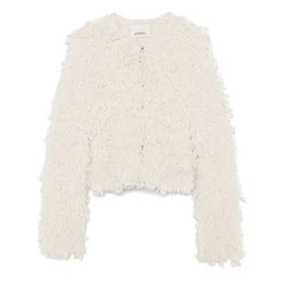 Isabel Marant Women Fedra Wool Blend Jacket In White