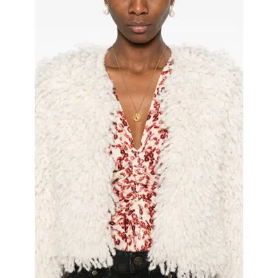 Isabel Marant Women Fedra Wool Blend Jacket In White