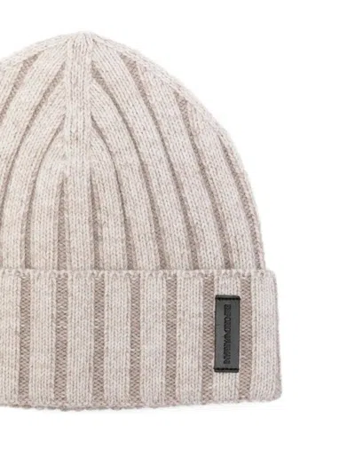 Emporio Armani Bonnet Hat In Gray