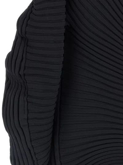 Issey Miyake Women Knit As If Top In Black