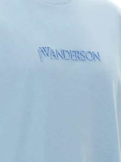Jw Anderson J.w.anderson Men Three-dimensional Logo T-shirt In Blue