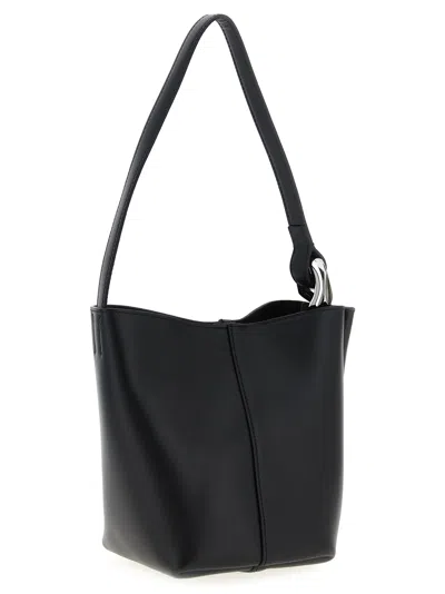 Jw Anderson J.w.anderson Women 'the Jwa Small Corner Bucket' Shoulder Bag In Black