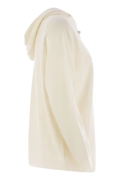 Fabiana Filippi Platinum Hoodie In Neutral