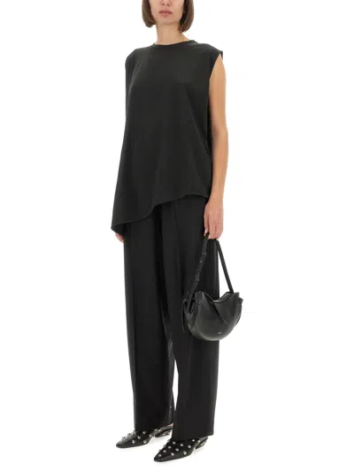 Fabiana Filippi Relaxed Fit Straight Trousers In Black