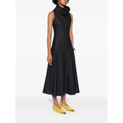 Jacquemus Sleeveless A-line Dress In Blue