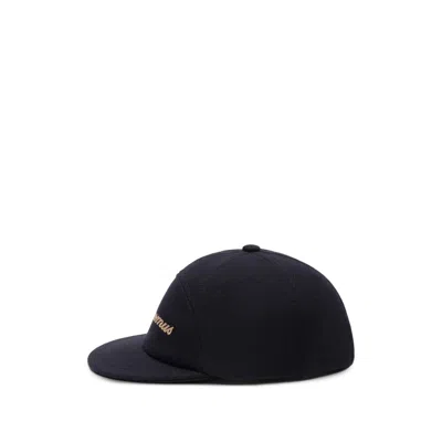 Jacquemus Mens Dark Navy La Casquette Lana Wool-blend Baseball Cap In Blue