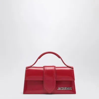 Jacquemus Rectangular Smooth Top Handle Shoulder Bag In Red