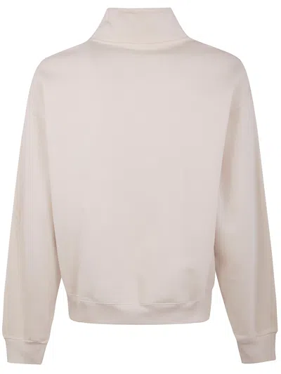 Jacquemus The Gros Grain Zipped-rollneck Sweatshirt In Neutral