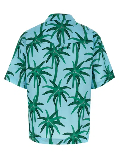 Jacquemus Floral-print Shirt In Blue