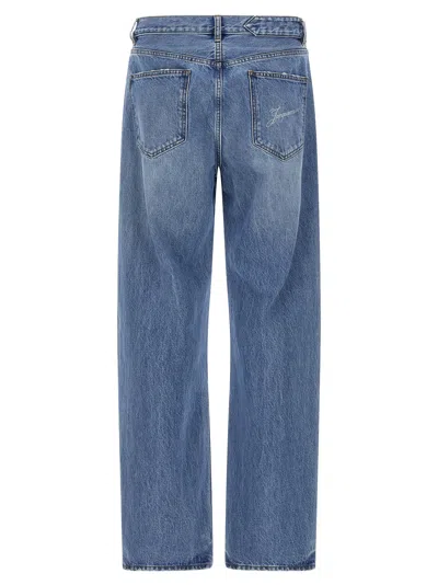 Jacquemus Le De-nime Droit Jeans Multicolor In Blue