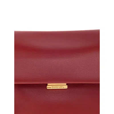 Jacquemus Spherical Embellishment Shoulder Bag With Top Handle In Red