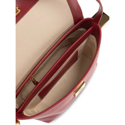 Jacquemus Spherical Embellishment Shoulder Bag With Top Handle In Red