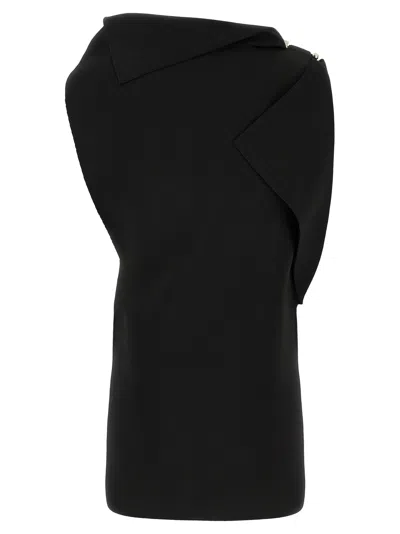 Jacquemus La Mini Robe Trapeze Mini Dress In Black
